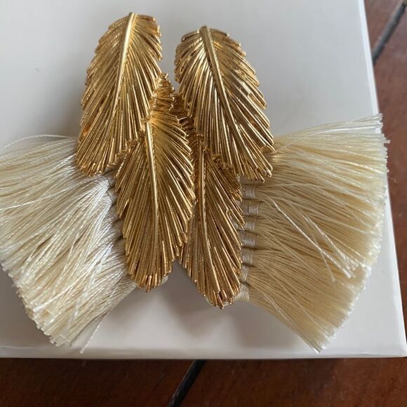 India Hicks Golden Beach Earrings - New - Picture 4 of 4